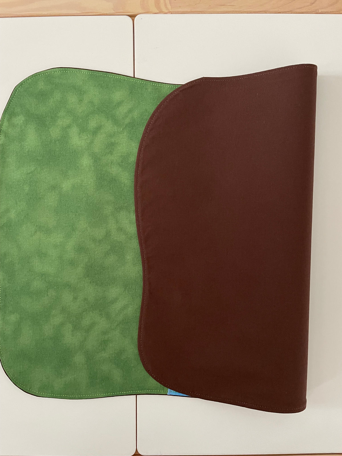 River Play Mat - Chestnut reverse - Ready to post