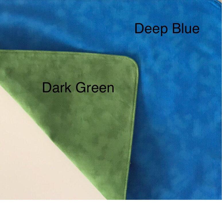 Rainbow Circular Play Mat - IN STOCK - Deep Blue Reverse