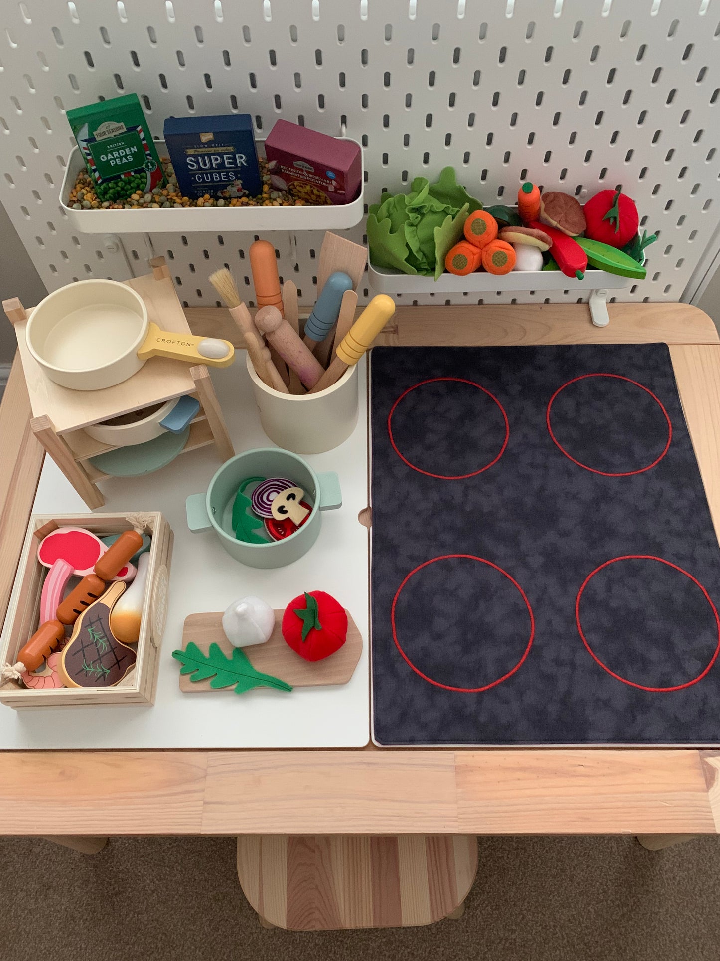 Custom Order - Ella - Colourful Patchwork & Four Ring Hob