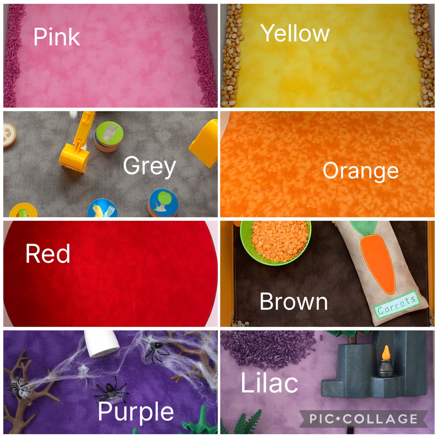 The Tray Play Mat - Mix & Match Colours - MADE TO ORDER - Reversible