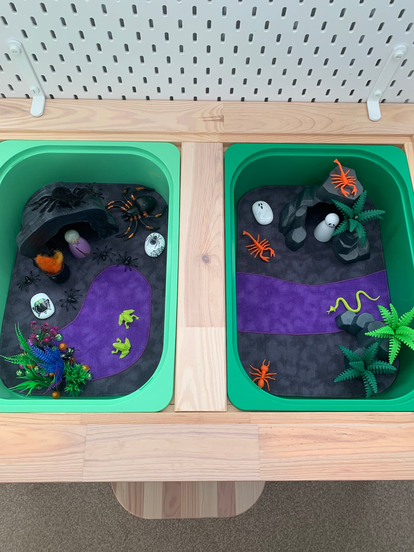 River Tray Play Mat - MADE TO ORDER - Jade reverse