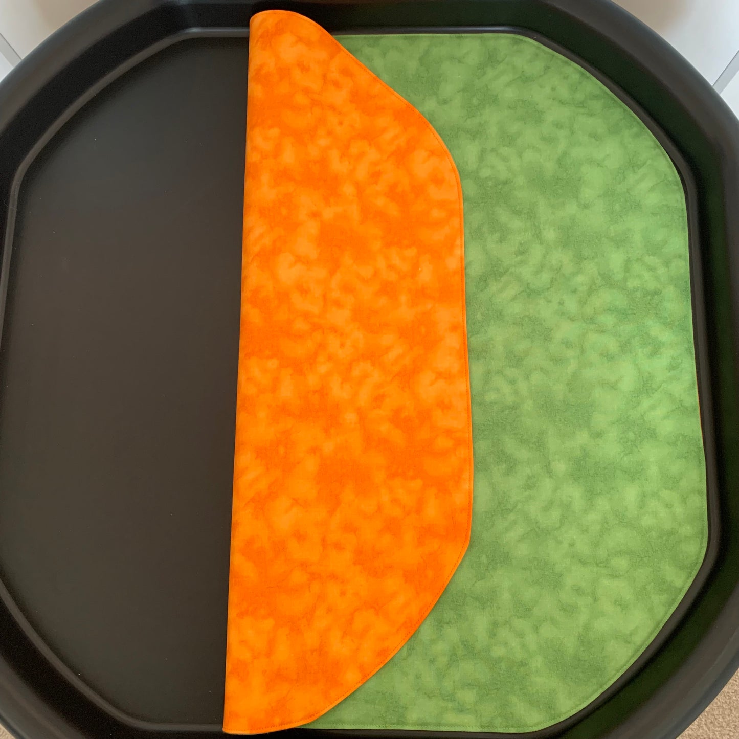 Gold & Light Green Tuff Tray Play Mat - IN STOCK