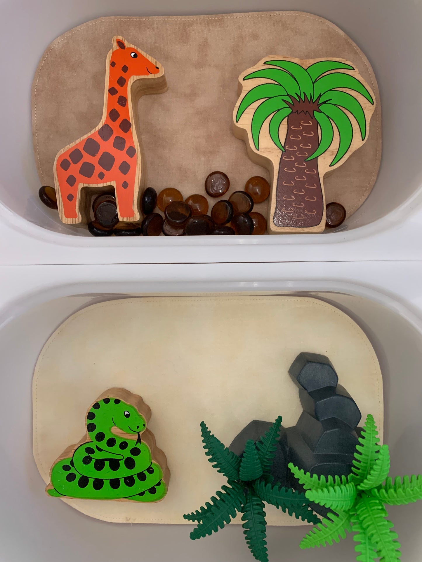 Mini Tray Play Mat Set - Love Themed - IN STOCK - Reversible - Set of 4