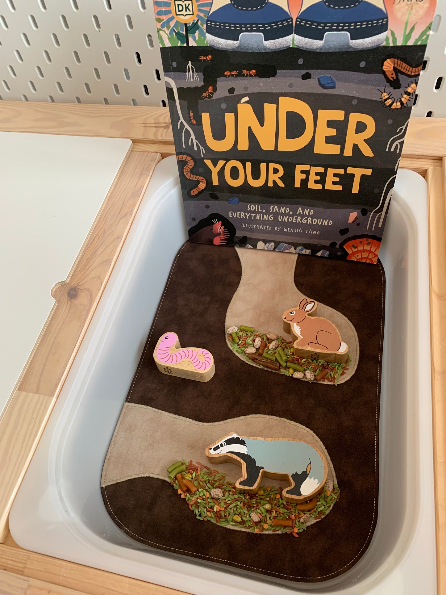 Underground Play Mat - MADE TO ORDER - Navy Reverse