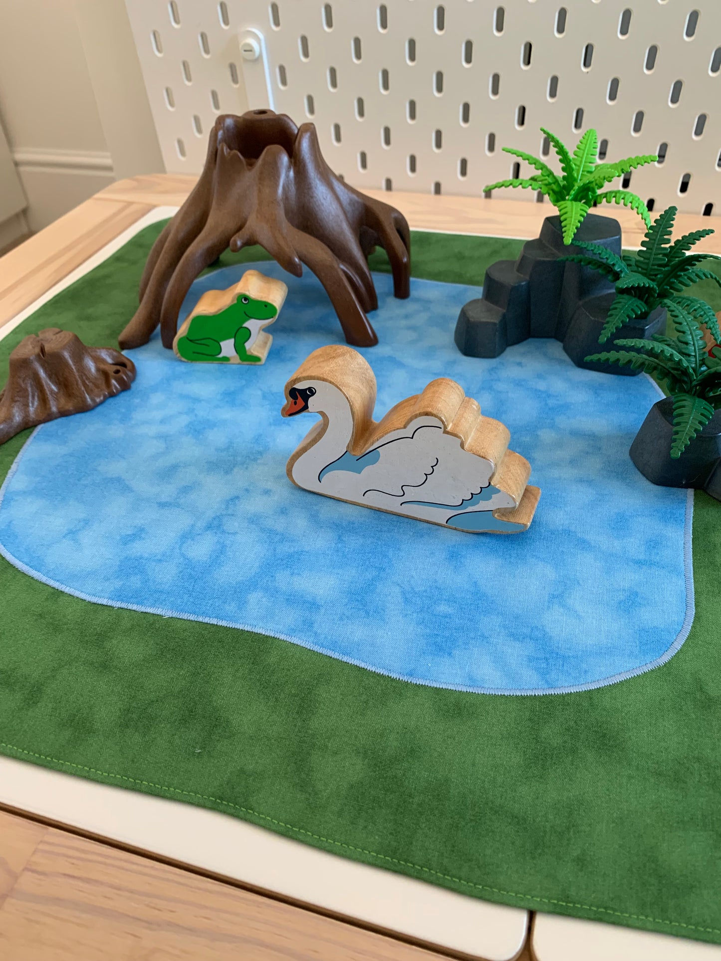 Lake Play Mat - Extra Large - Mid Blue Reverse