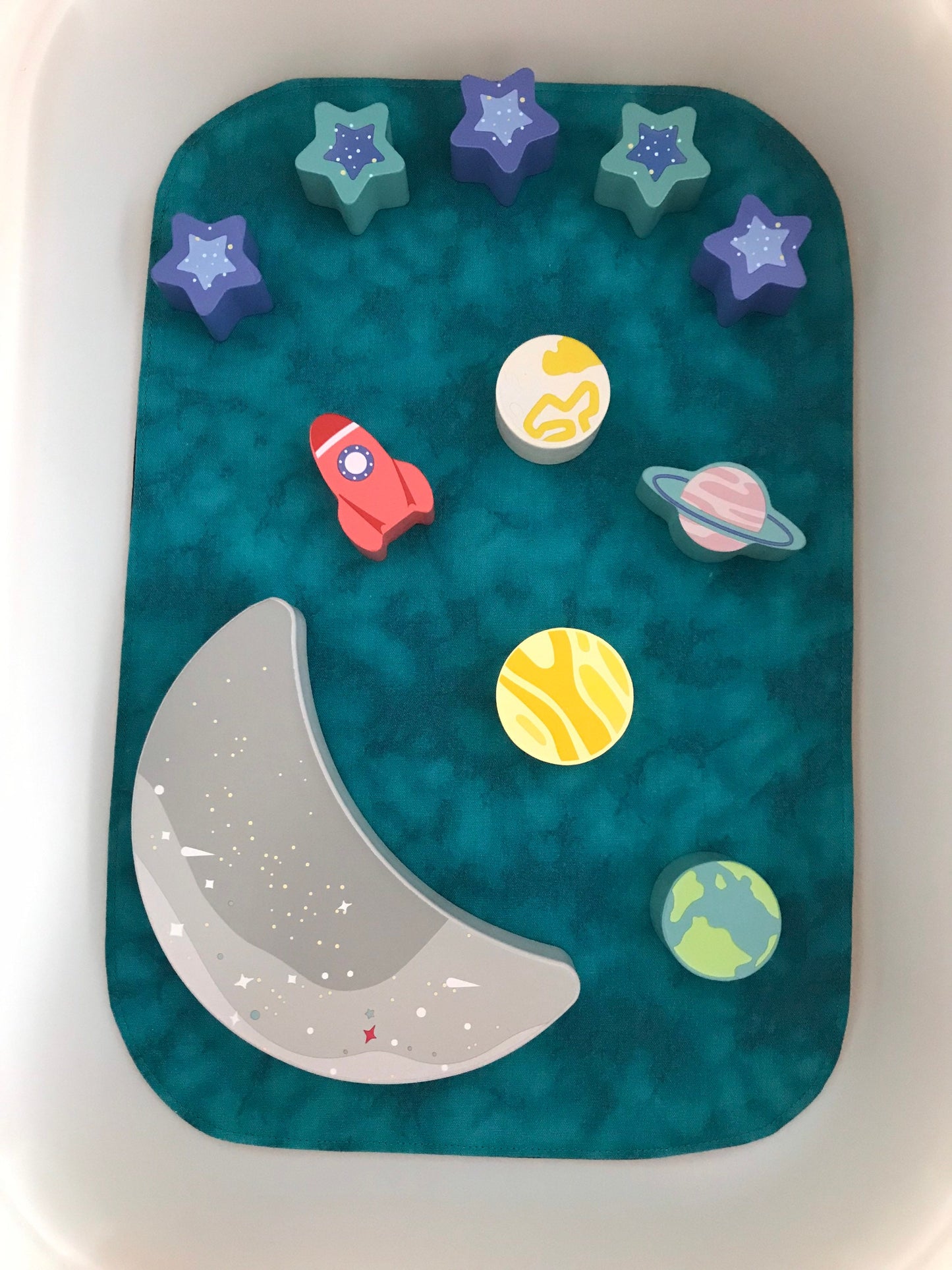 Space Play Mat - IN STOCK - Jade Reverse
