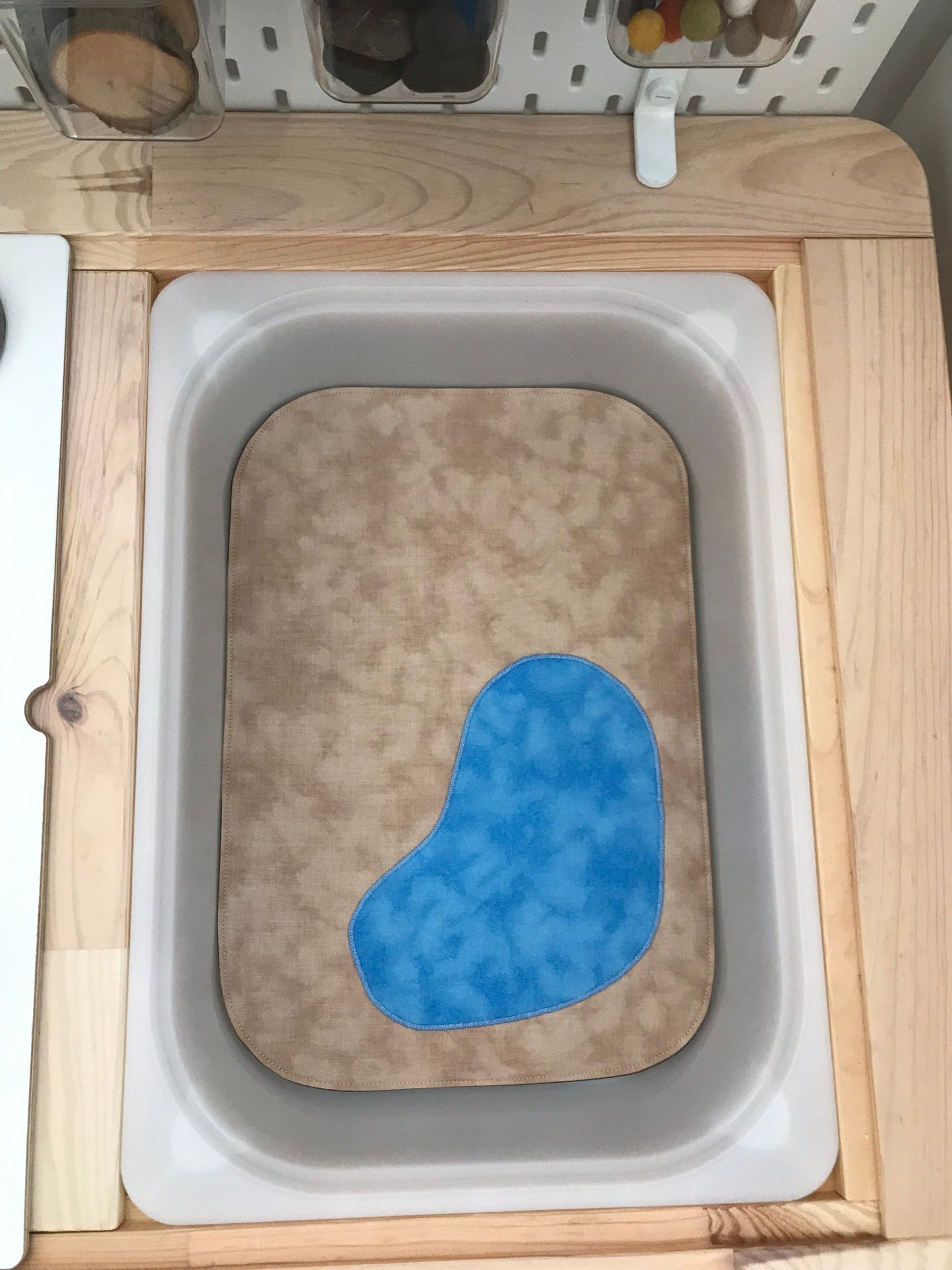 Lake Play Mat - MADE TO ORDER - Light Green Reverse