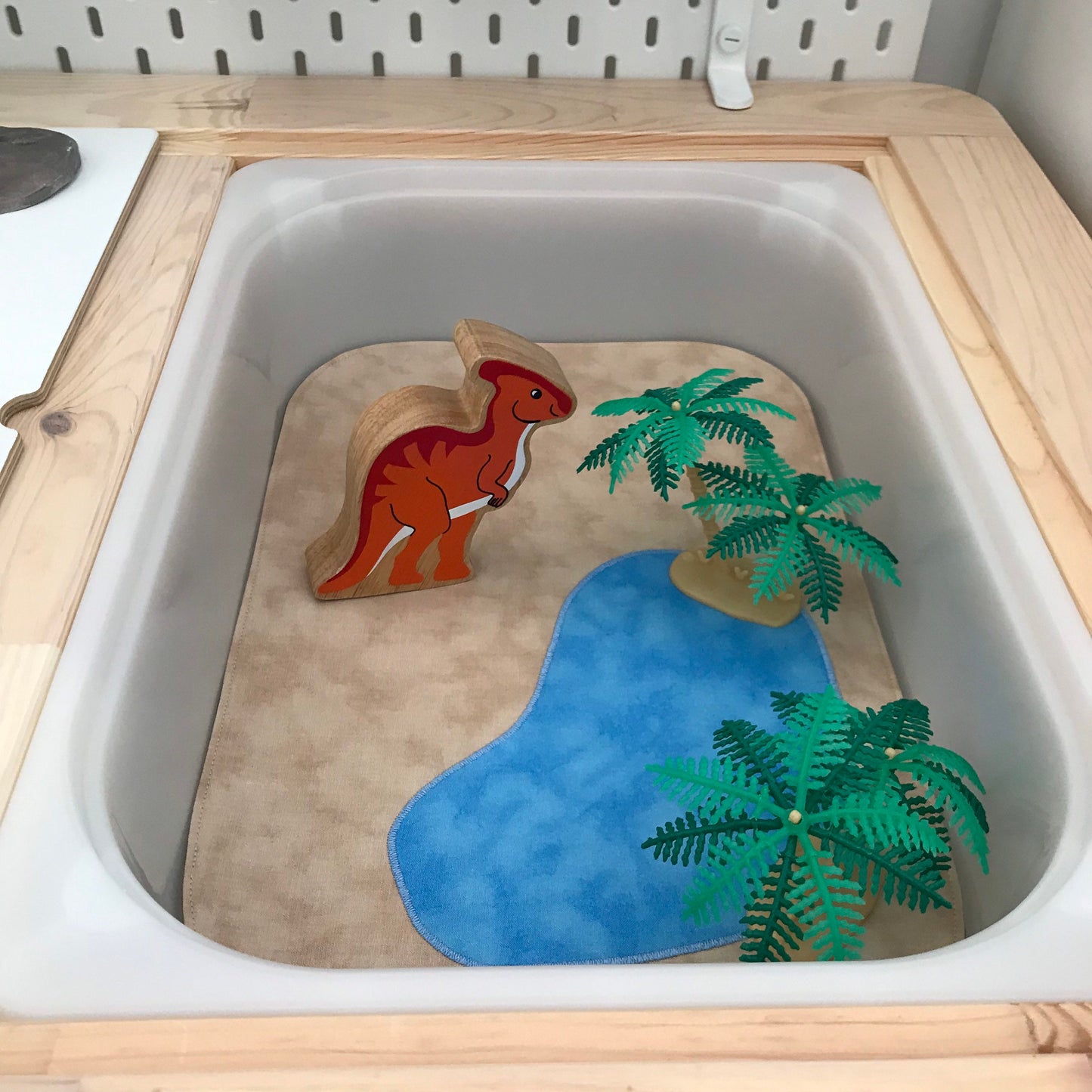 Lake Play Mat - MADE TO ORDER - Light Green Reverse