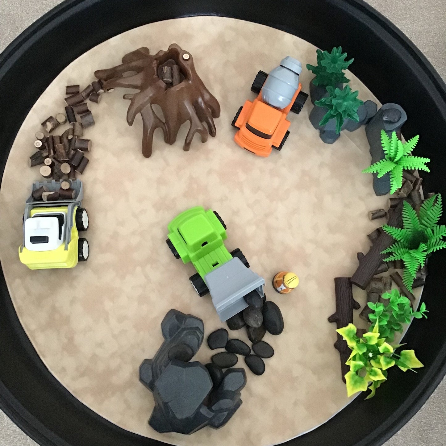 Tuff Tray Play Mat - IN STOCK - Sand Reverse