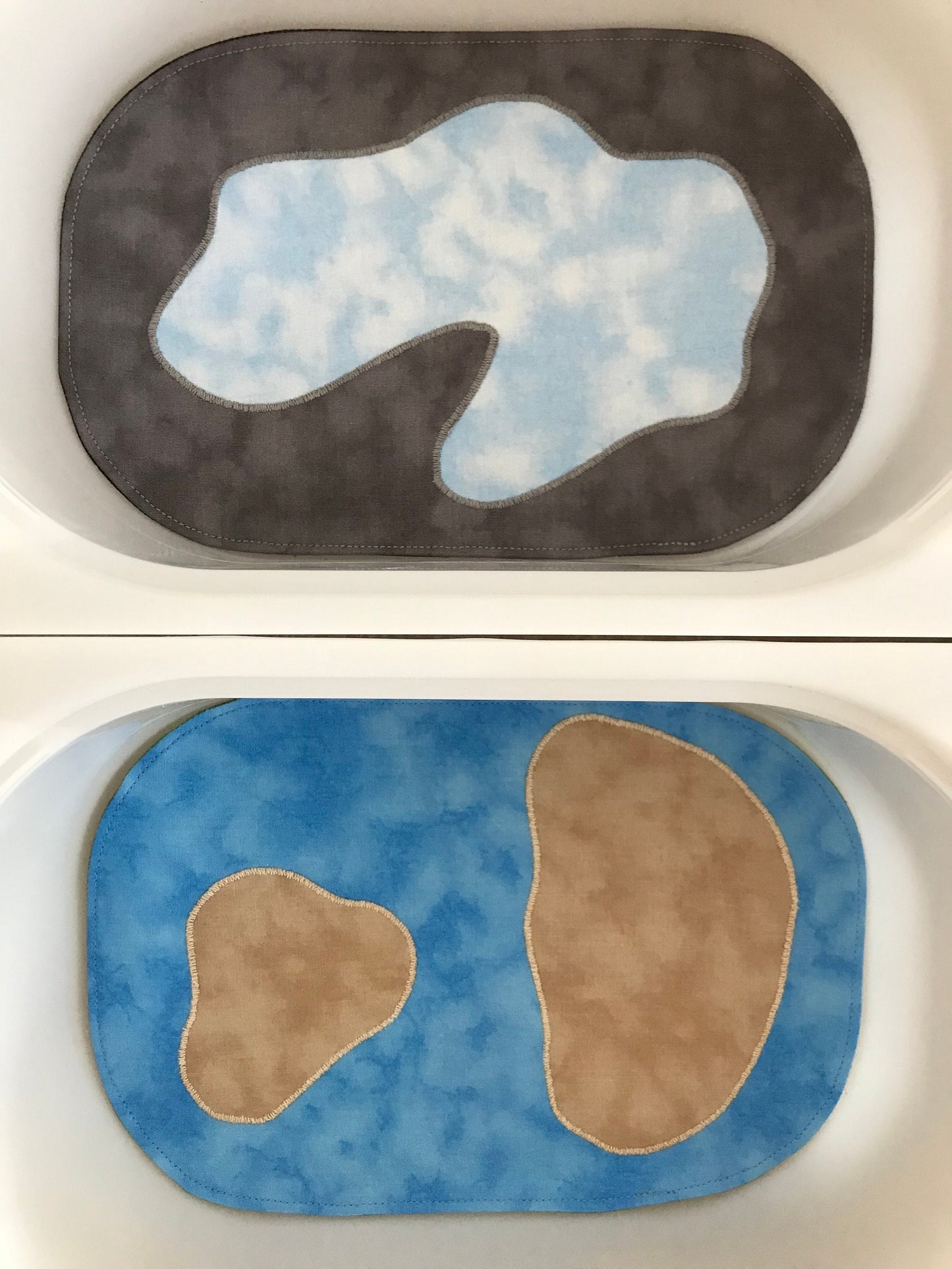 Four Ocean Mini Tray Play Mat Set - IN STOCK - Reversible