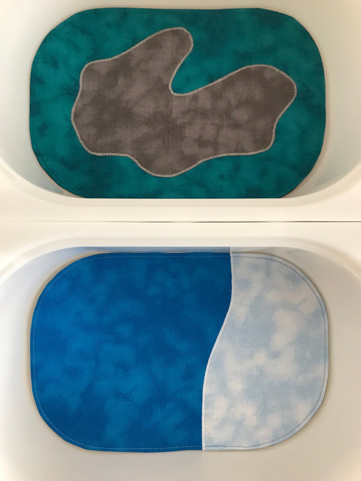 Four Ocean Mini Tray Play Mat Set - IN STOCK - Reversible