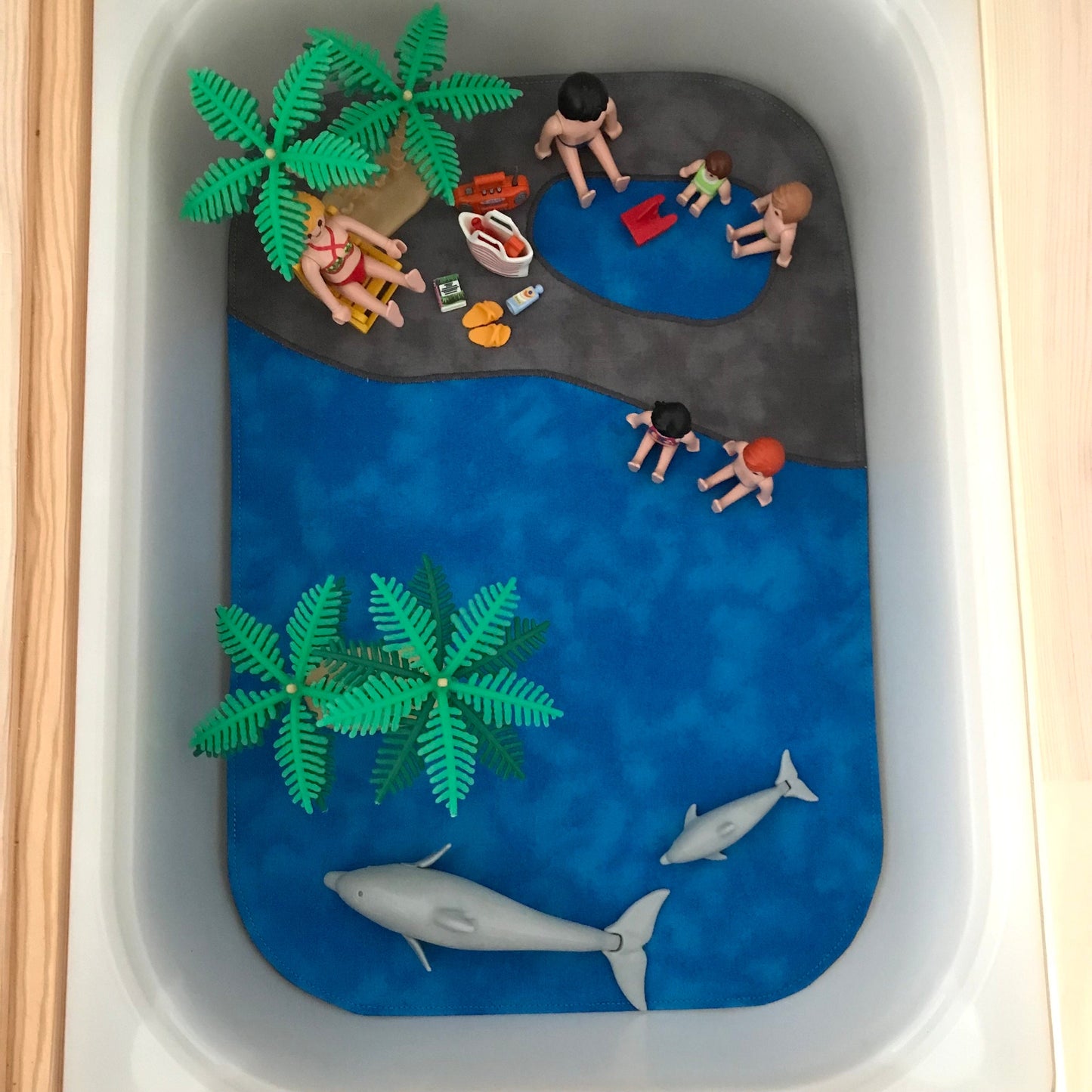 Under the Sea/Rockpool Play Mat - Made to Order - UKCA Tested - Reversible Play Mat