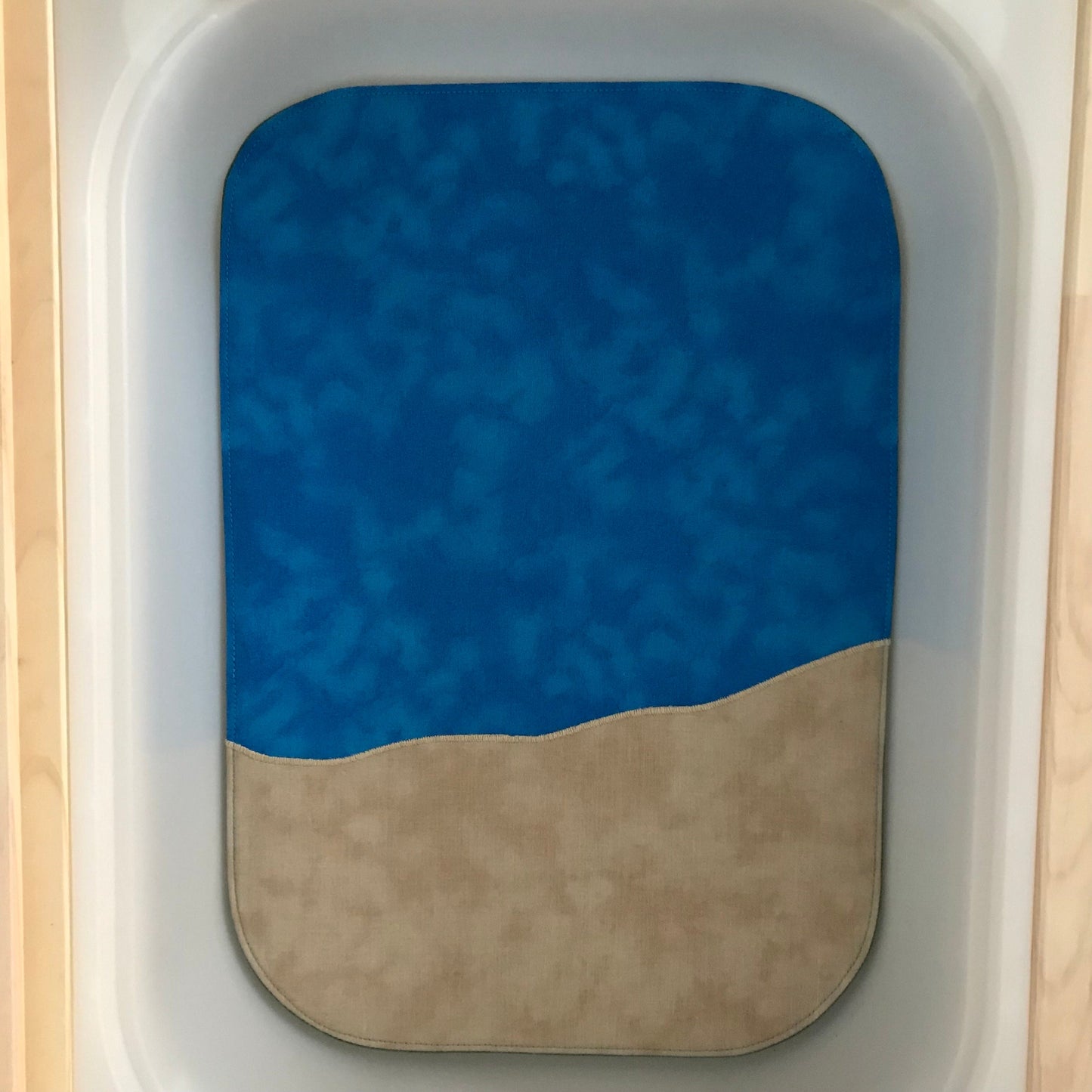 Beach Play Mat - MADE TO ORDER - Dark Green Reverse