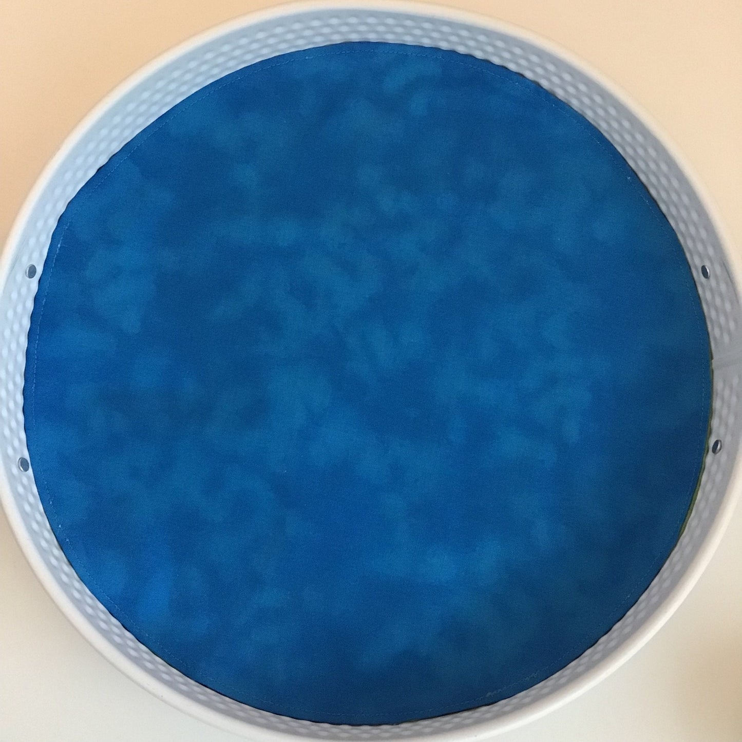 Deep Blue & Dark Green Circular Play Mat - MADE TO ORDER - Reversible Play Mat