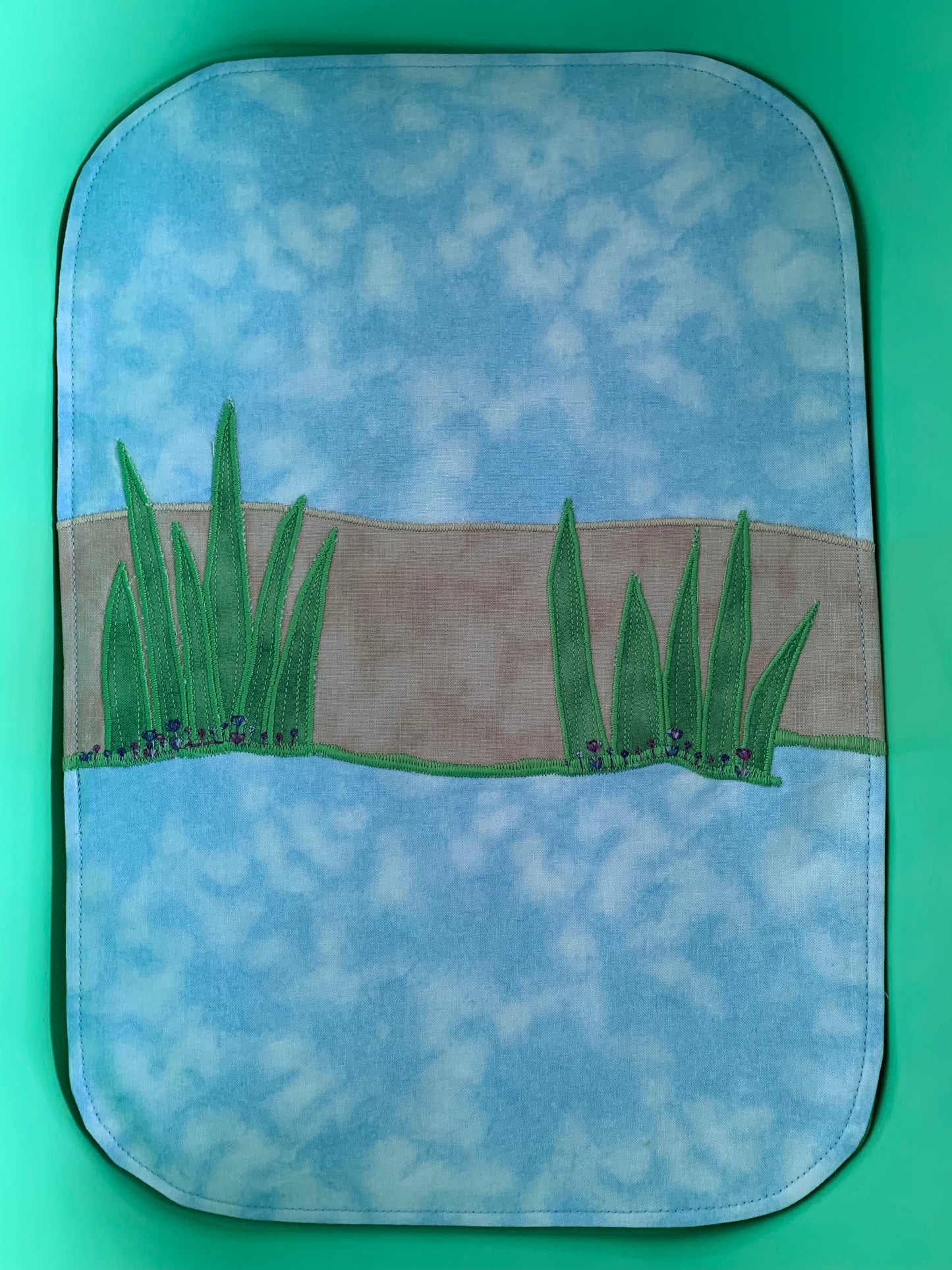 Riverbank Play Mat - IN STOCK - Light Green Reverse