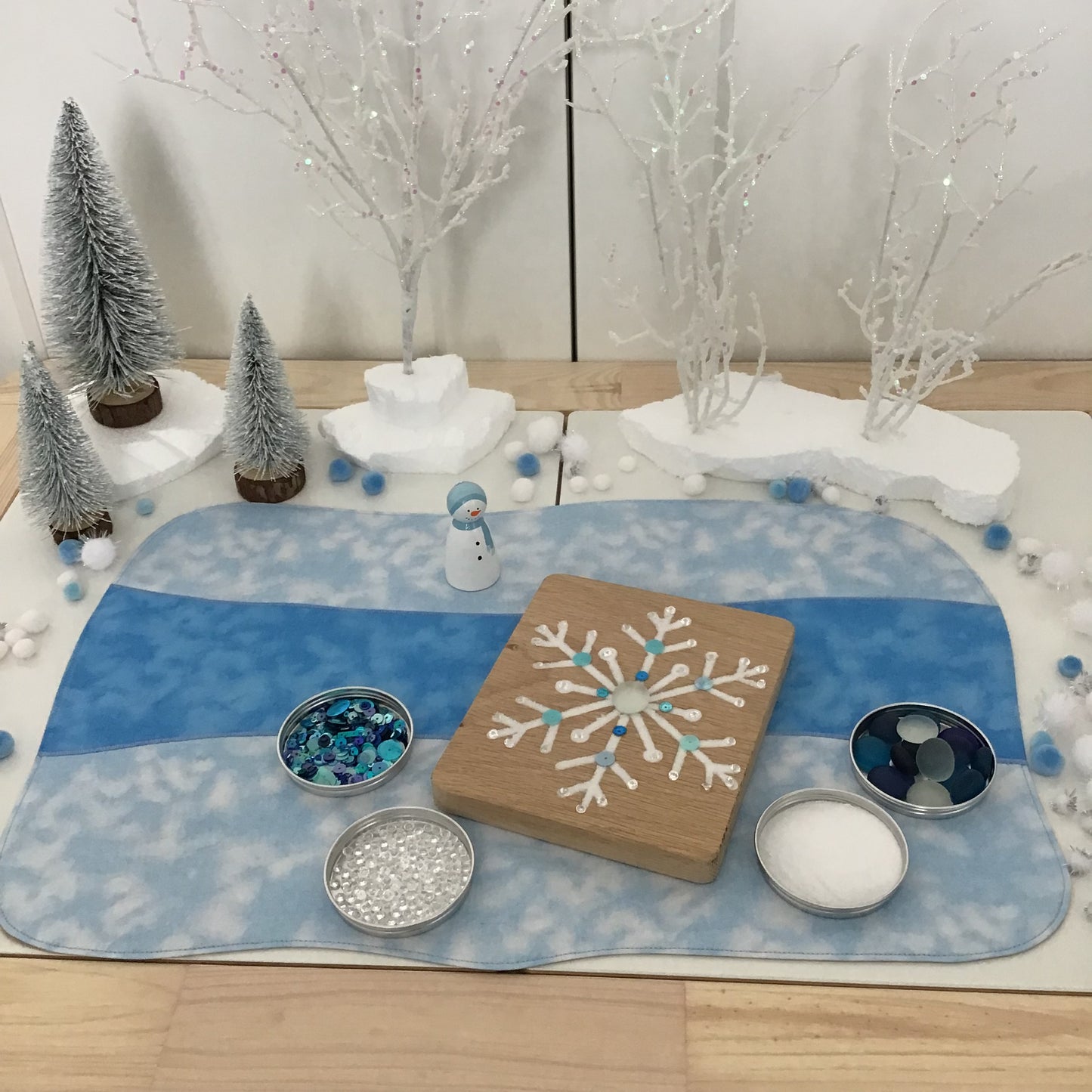 Frozen River Play Mat - MADE TO ORDER - Sand Reverse