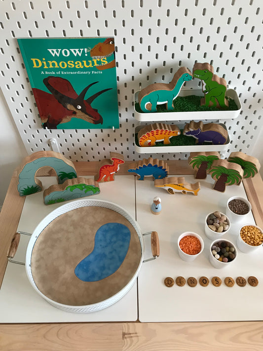 Watering Hole Circular Play Mat - Dark Green reverse