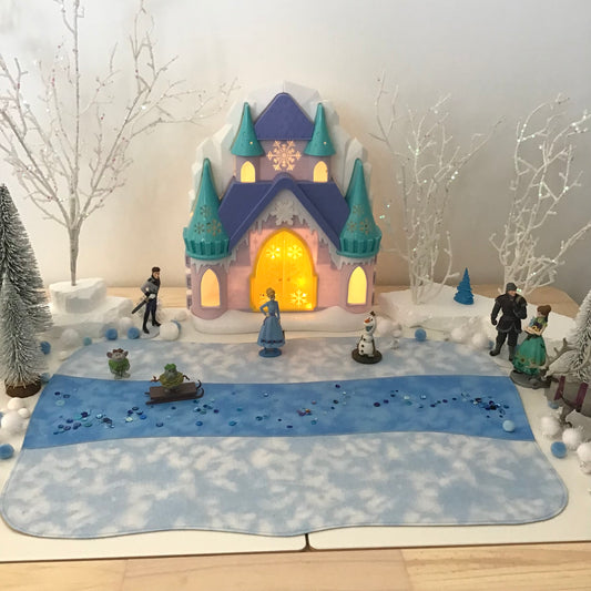 Frozen River Play Mat - MADE TO ORDER - Sand Reverse