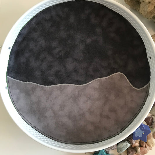 Moonscape Circular Play Mat - Dark Green reverse