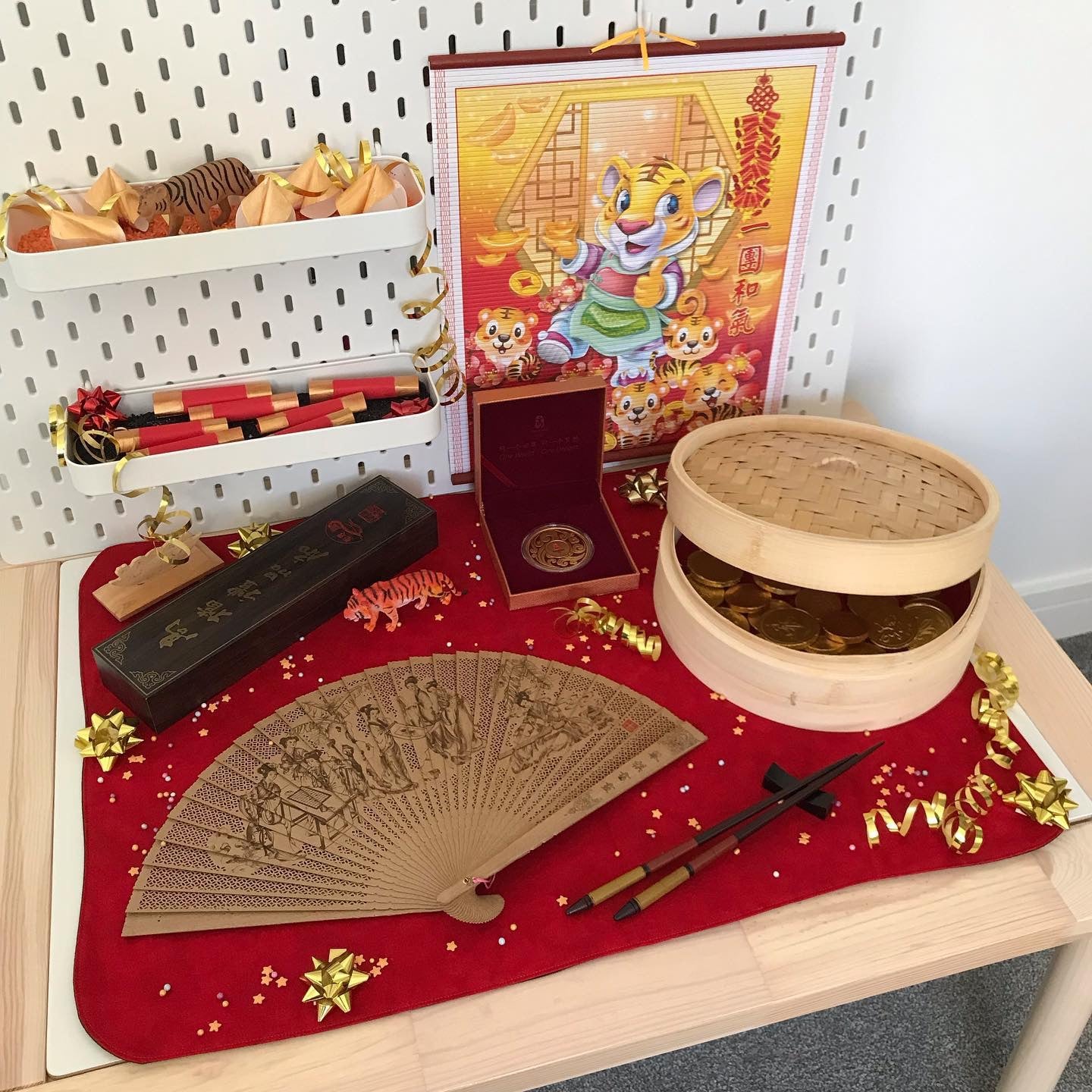 Extra Large Red & Brown Play Mat - MADE TO ORDER