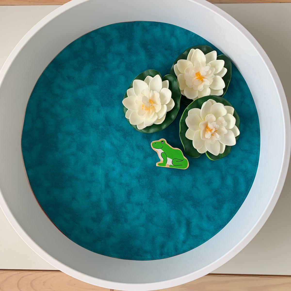 Terrains Circular Play Mat -  Jade reverse