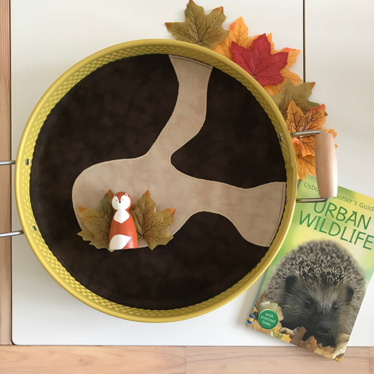 Burrow Circular Play Mat - Dark Green reverse