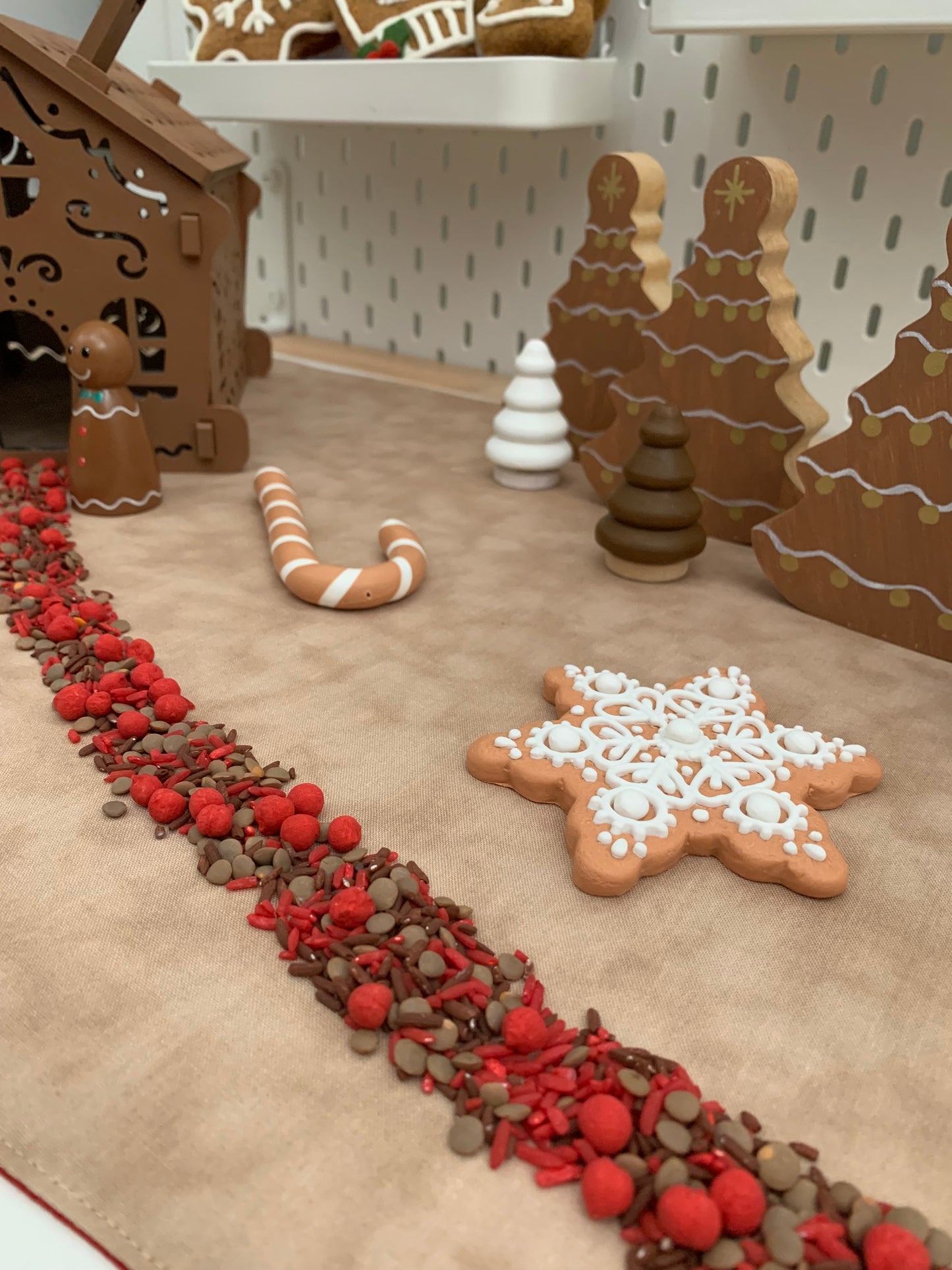 Extra Large Red & Sand Play Mat - MADE TO ORDER