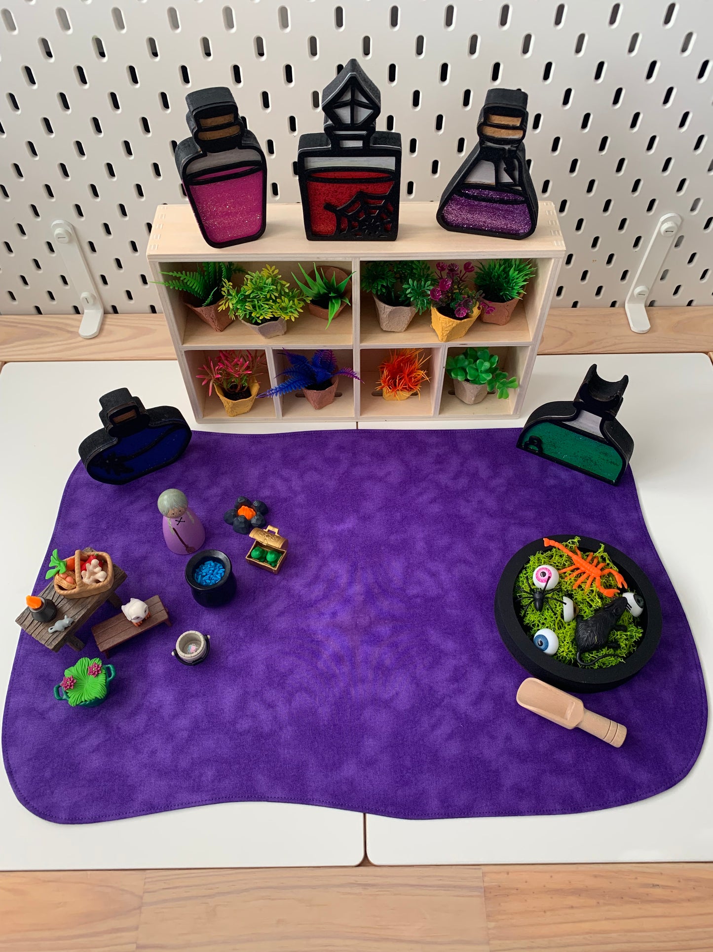 Play Mat Set - Halloween Edition Colours - MADE TO ORDER - Reversible Play Mats