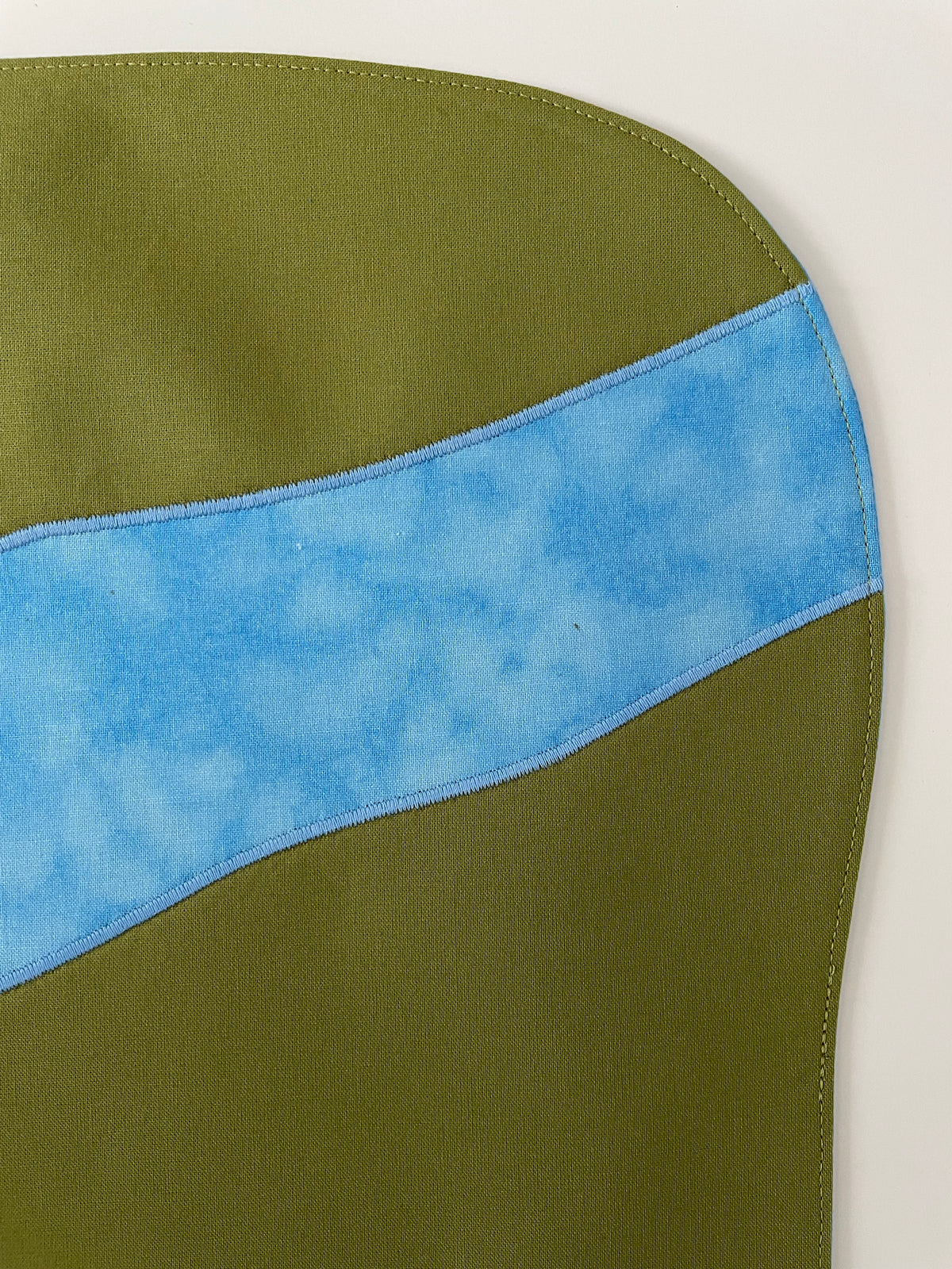 River Play Mat - Mid Blue reverse - Ready to post