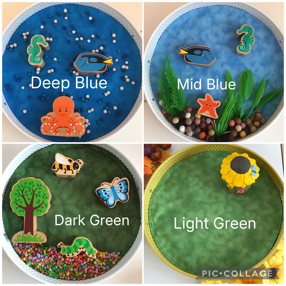 Open Ended Circular Play Mat - Reversible colours