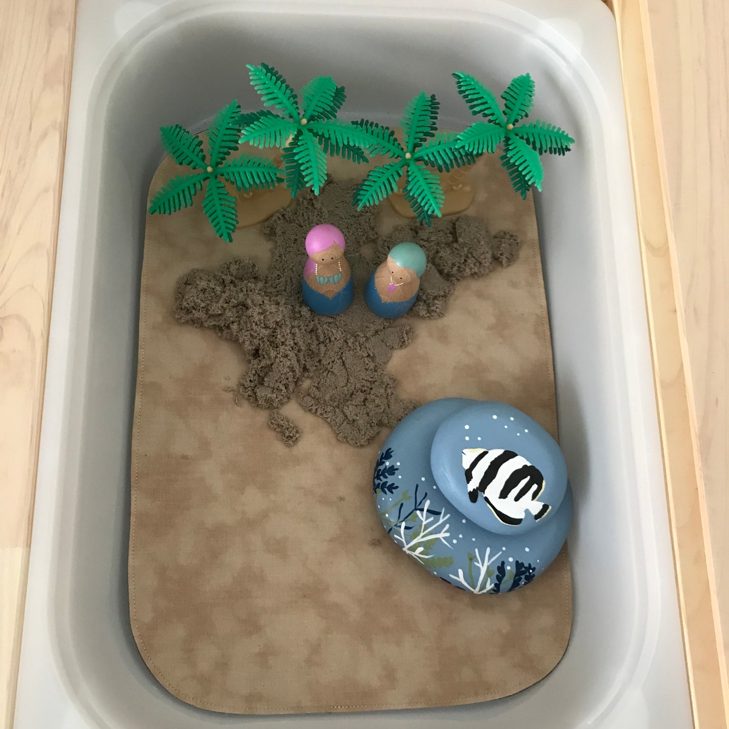 Iceberg Play Mat - MADE TO ORDER - Sand Reverse