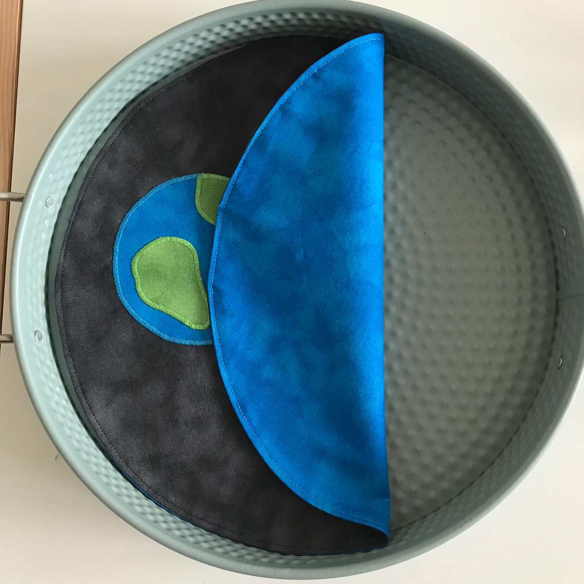 Earth Circular Play Mat - Deep Blue reverse