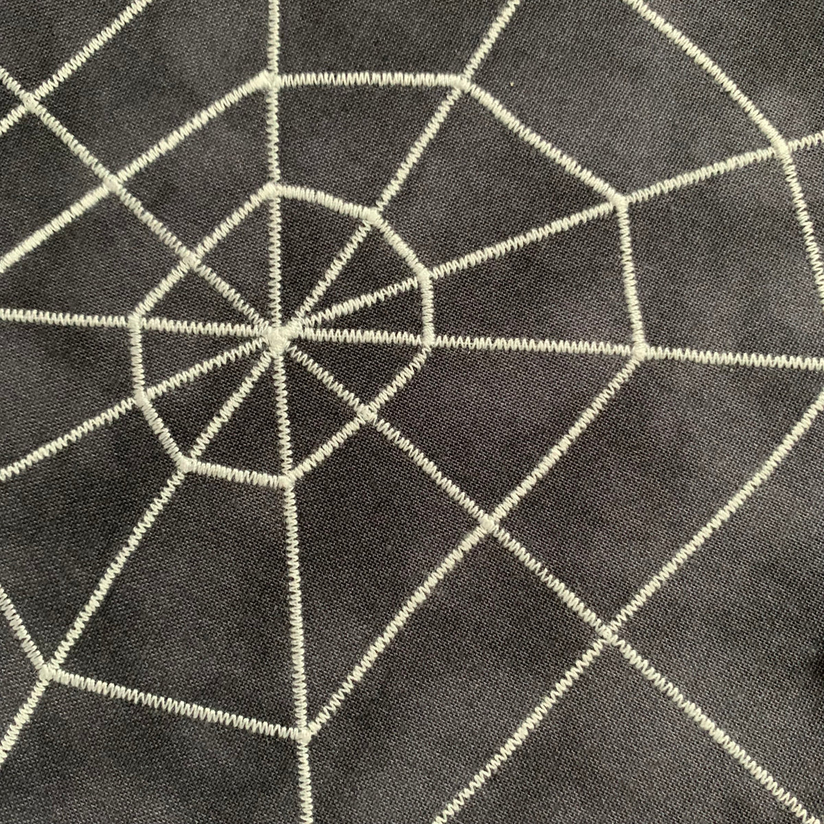 Spider Web Circular Play Mat - Dark Green reverse