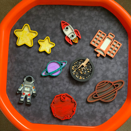 Tuff Tray Play Mat - MADE TO ORDER - Purple & Black