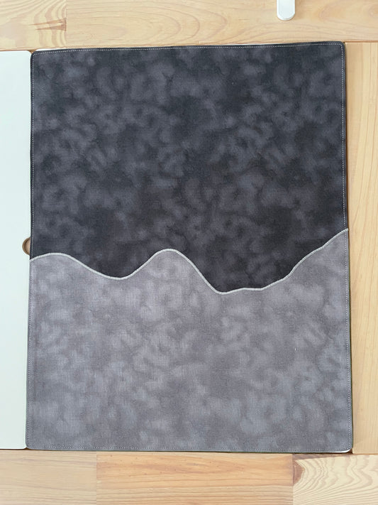 Moonscape Play Mat - Dark Green reverse - Ready to post