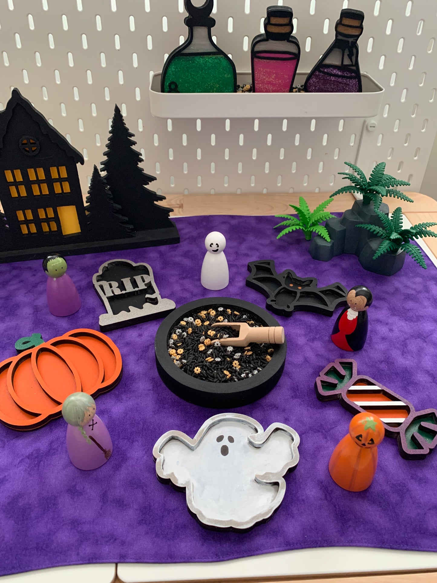 Extra Large Purple & Black Play Mat - MADE TO ORDER