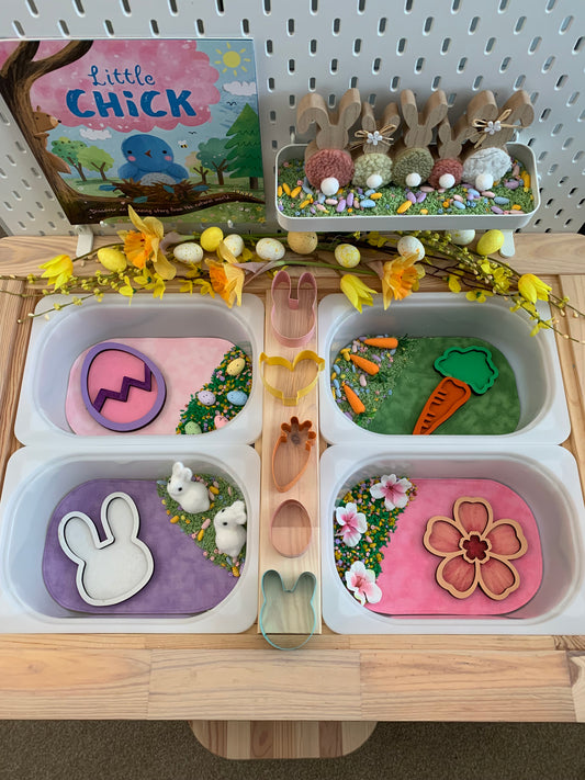 The Mini Tray Play Mat Set - Mix & Match Colours - MADE TO ORDER - Reversible