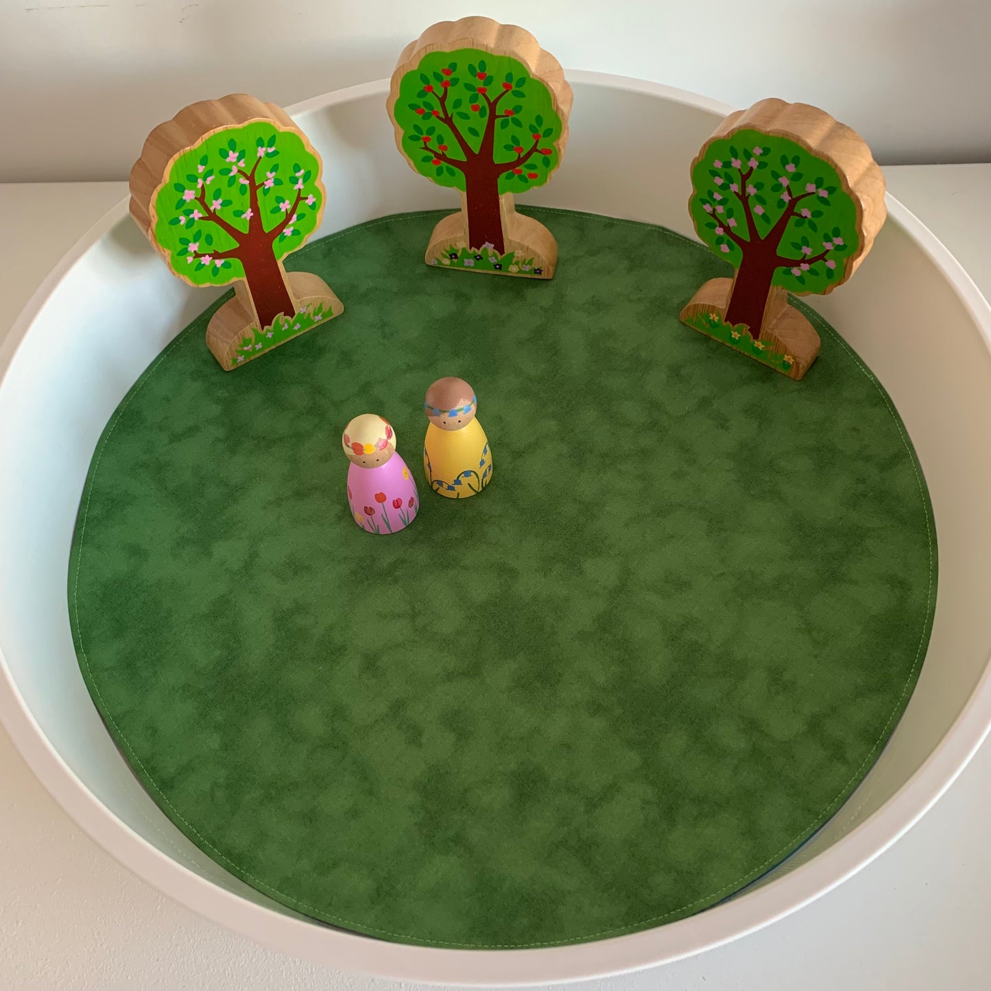 Circular Play Mat - MADE TO ORDER - 🌈 More Colour Options - Reversible Play Mat