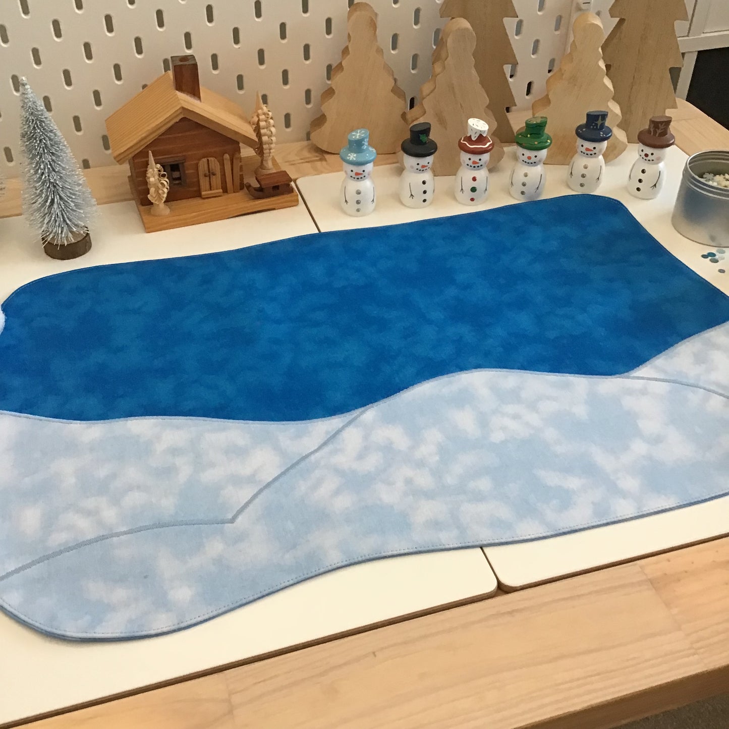 Polar Play Mat - IN STOCK - Deep Blue Reverse