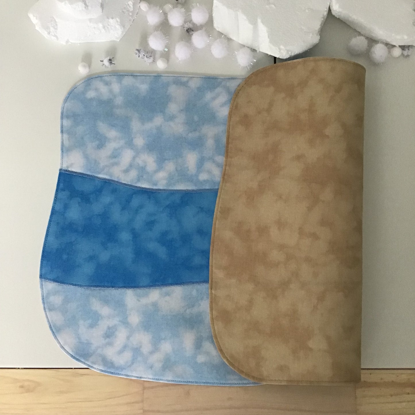 Frozen River Play Mat - MADE TO ORDER - Sand Reverse