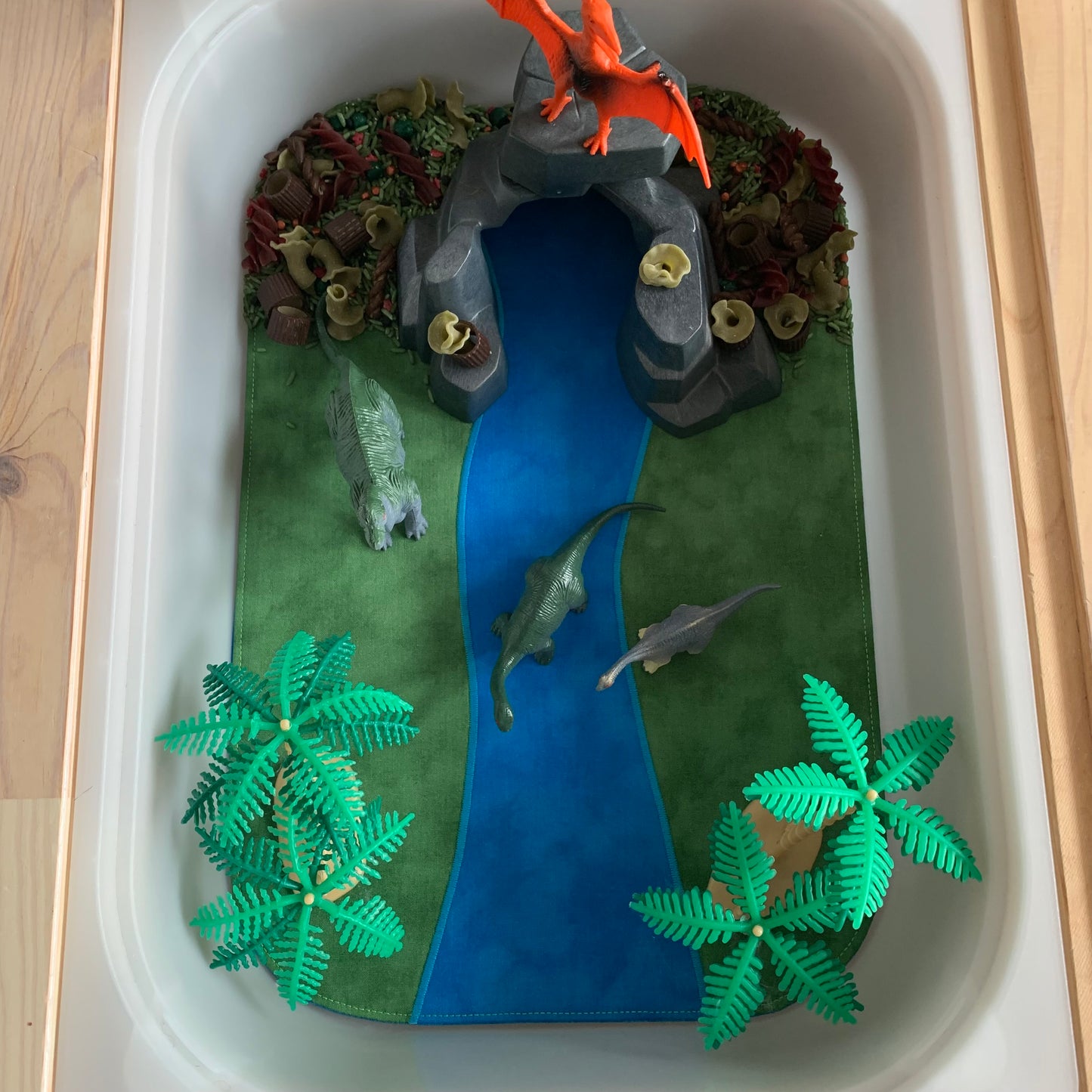 River Play Mat - MADE TO ORDER -  Deep Blue reverse