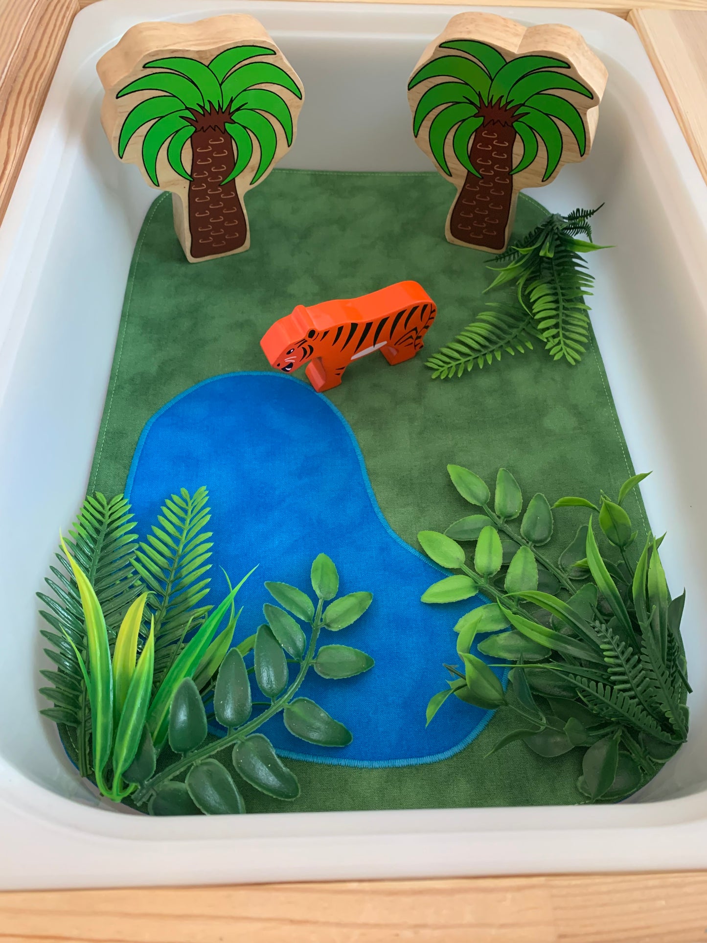 Lake Play Mat - MADE TO ORDER -  Deep Blue reverse