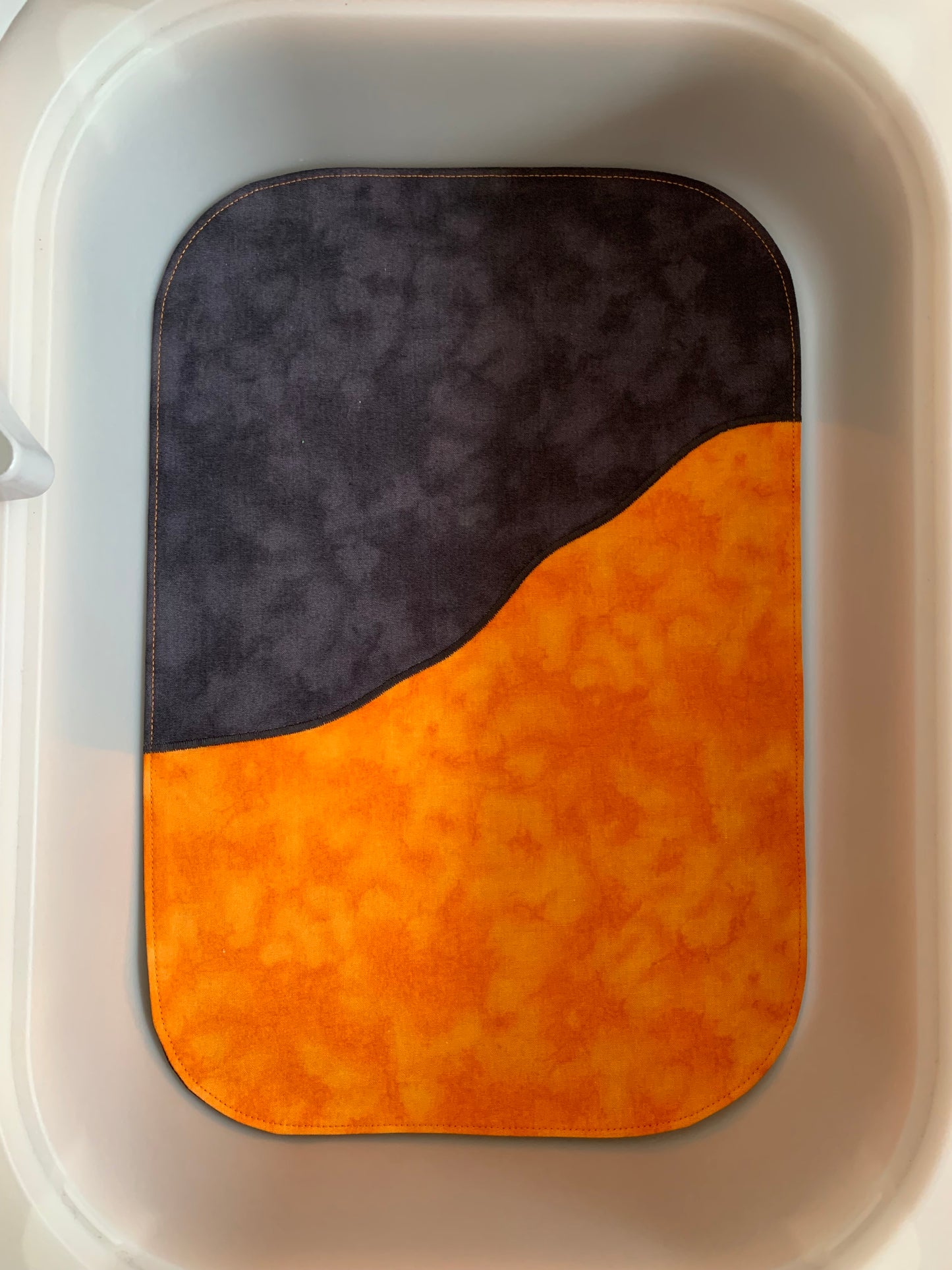 Sun/Lava Play Mat - MADE TO ORDER - Black Reverse