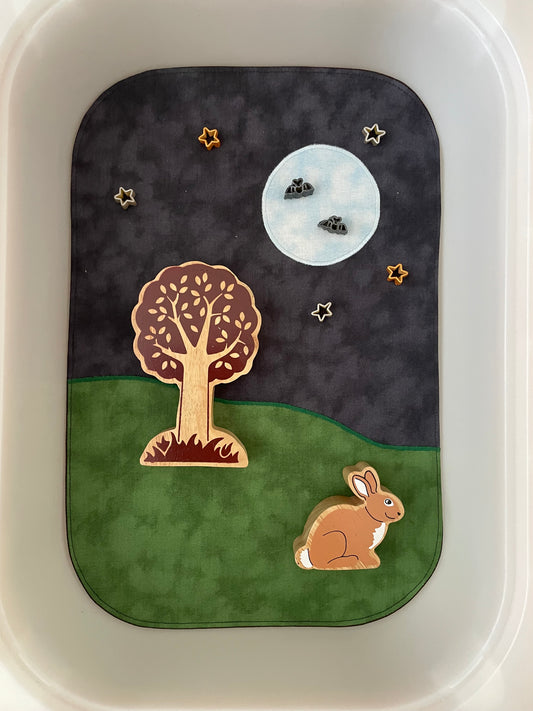 Nocturnal Play Mat - Chestnut reverse - Ready to post