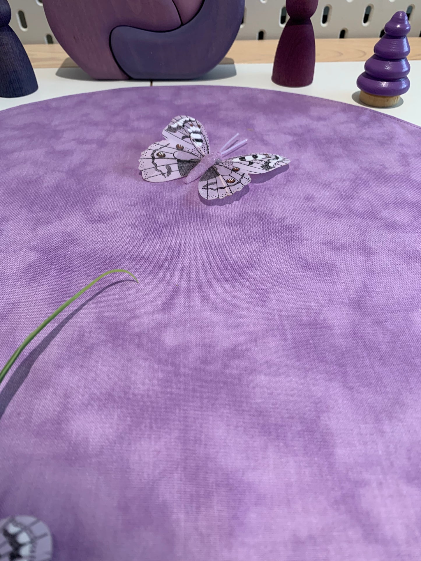 Love Heart Circular Play Mat - IN STOCK - Lilac Reverse