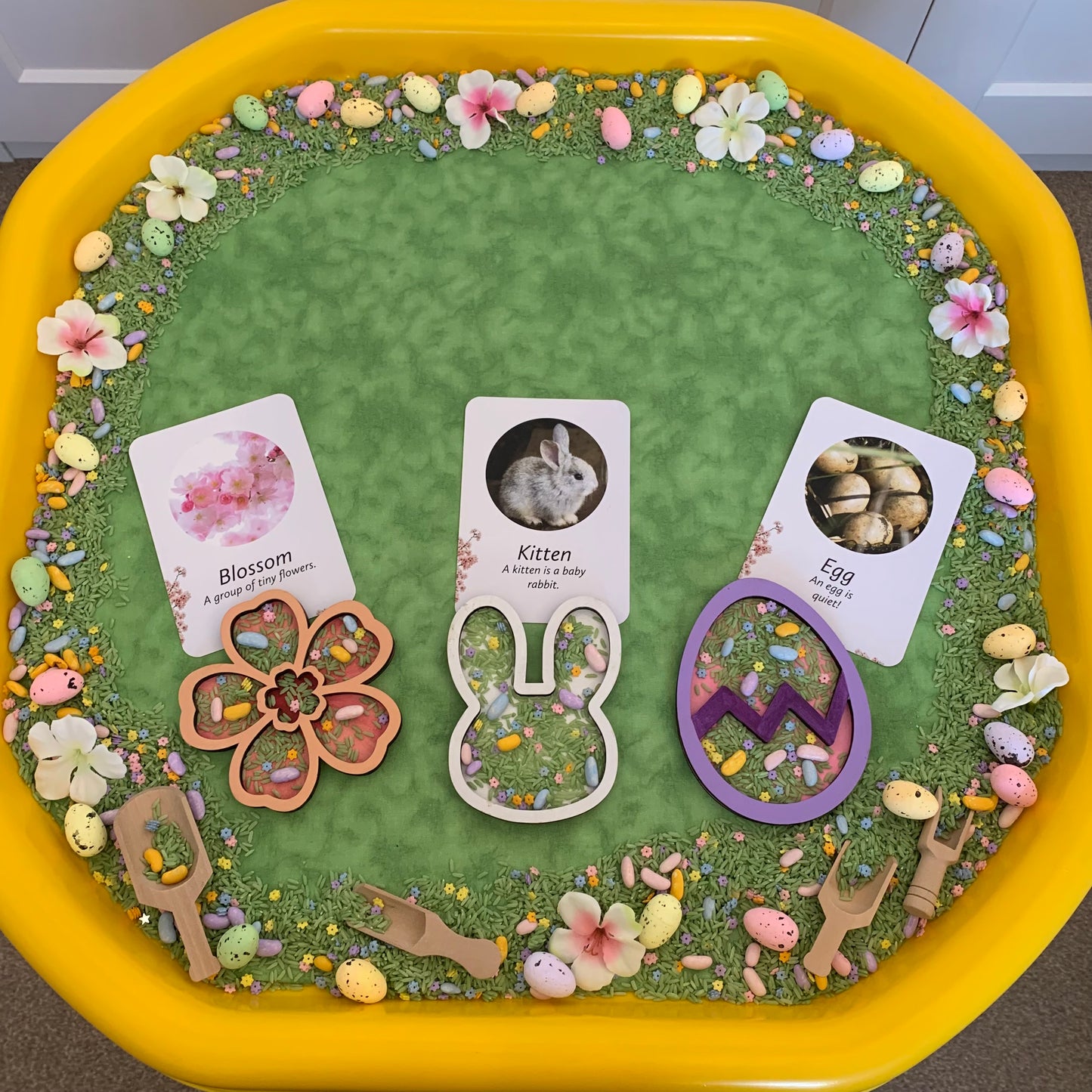 The Tuff Tray Play Mat -  Mix & Match Colours - MADE TO ORDER - Reversible