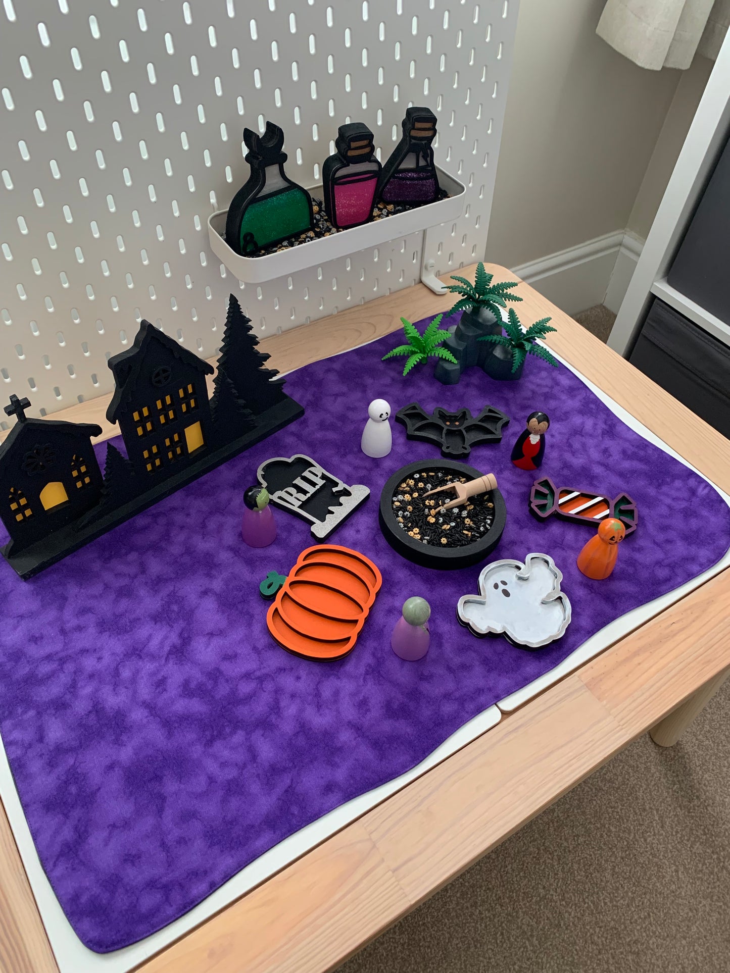 Extra Large Purple & Black Play Mat - MADE TO ORDER
