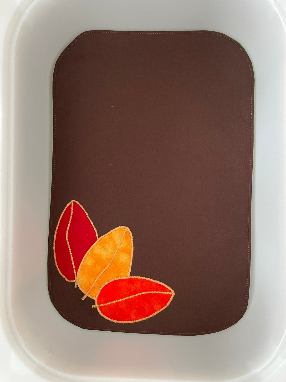 Autumn Leaves - Light Green reverse - Ready to post