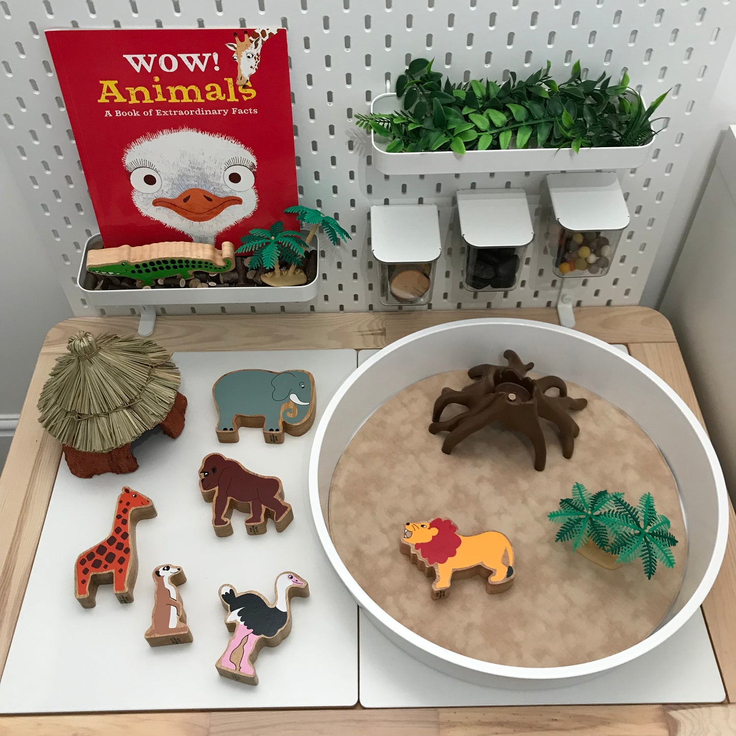 Circular Play Mat - Light Pink & Sand - MADE TO ORDER - Reversible Play Mat