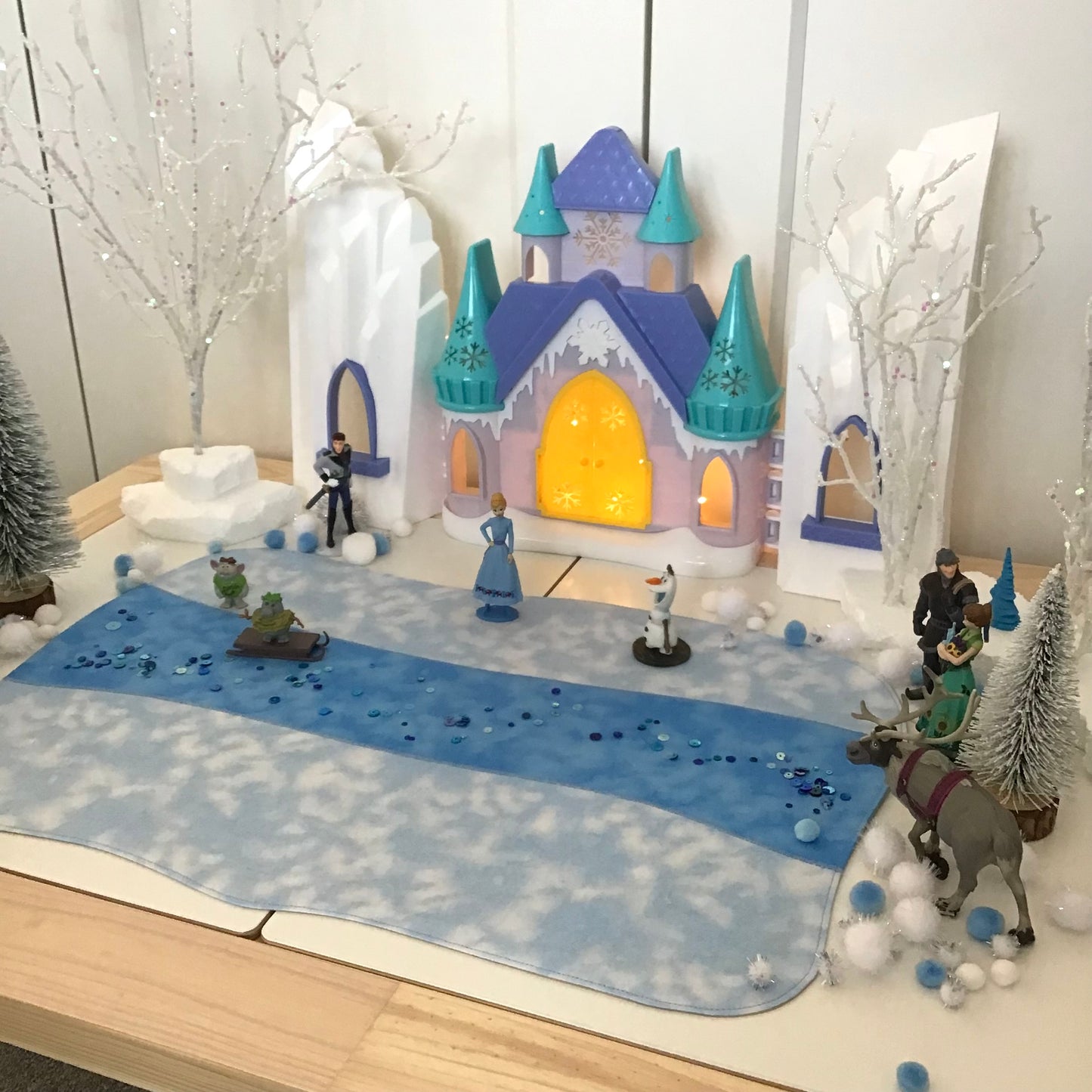 Frozen River Play Mat - MADE TO ORDER - Sand Reverse